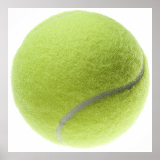 Yellow Tennis Ball Customised Template Poster (Front)