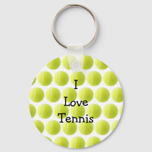 Yellow Tennis Ball Key Ring