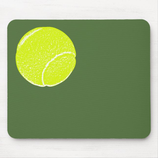 yellow tennis ball mouse pad (Front)