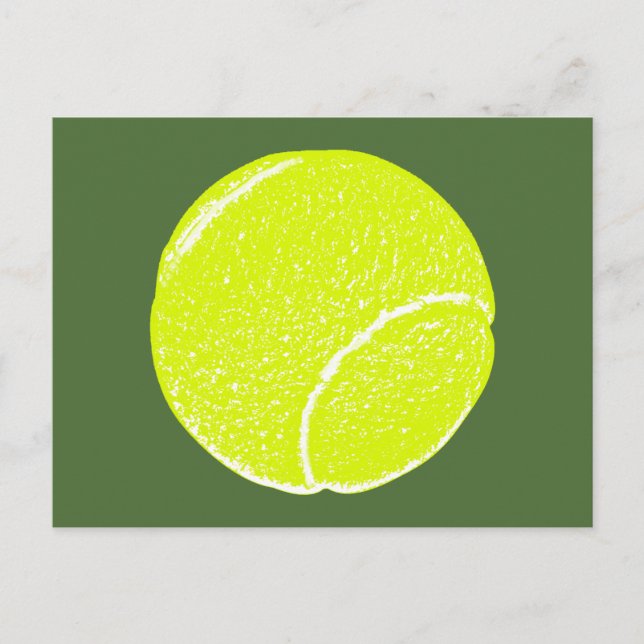 yellow tennis ball postcard (Front)