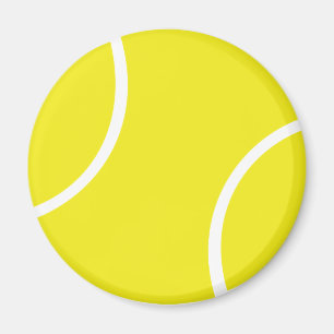 Yellow Tennis Ball Symbol Magnet