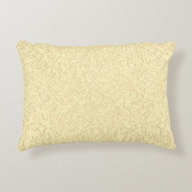 Yellow Texture Design Decorative Cushion (Front)