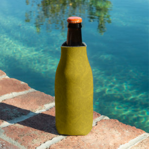 Yellow textured surface with swirling pattern bottle cooler
