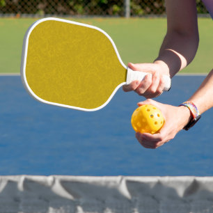 Yellow textured surface with swirling pattern pickleball paddle