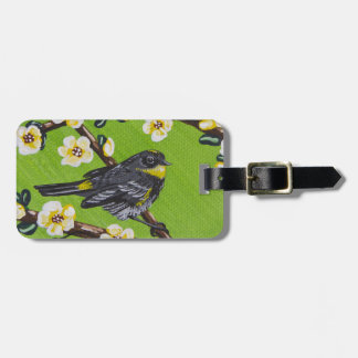 Yellow Throat Warbler ~ Spring Luggage Tag