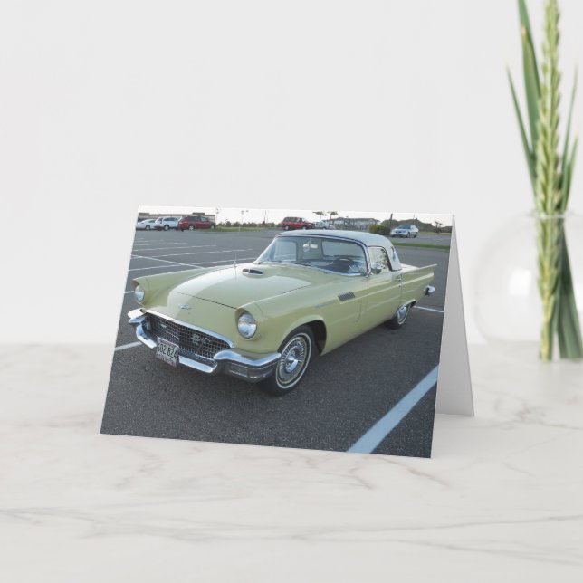"Yellow Thunderbird" Get Well Card (Front)