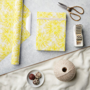 Yellow Tie Dye Wrapping Paper