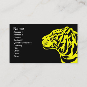 Yellow Tiger Business Card