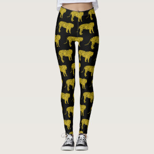 Yellow Tigers Leggings