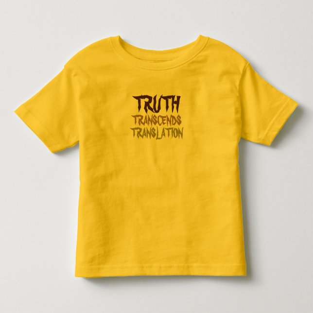 YELLOW TODDLER T-SHIRT (Front)