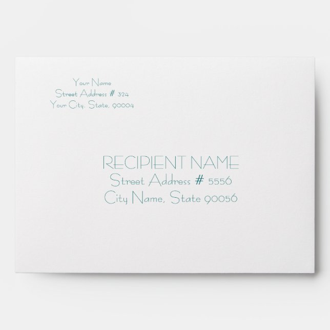 Yellow Tones Retro Abstract Floral Collage-White Envelopes (Front)