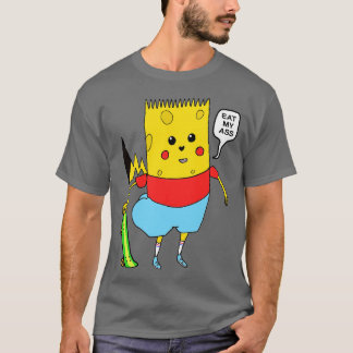 Yellow toon Character SpongeBart PikaPants Knock O T-Shirt