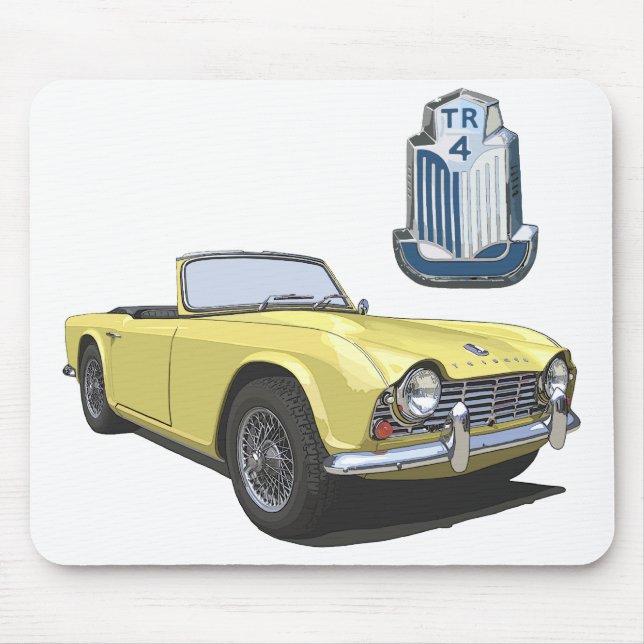 Yellow TR4 Mouse Pad (Front)