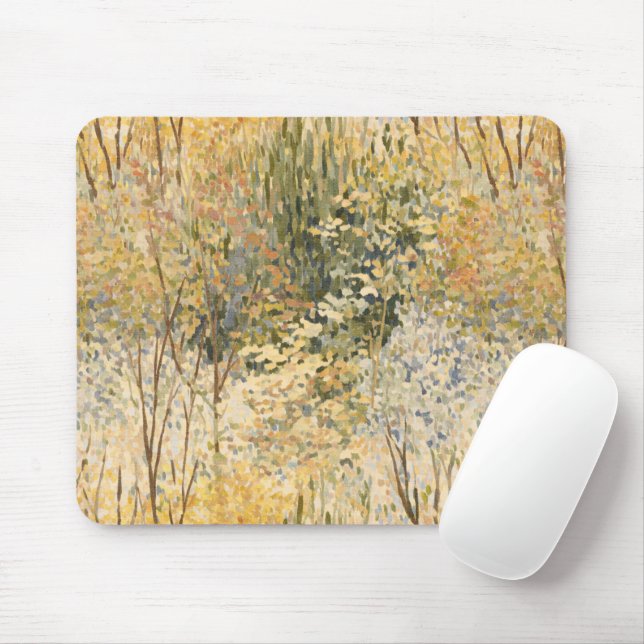 Yellow Trees in Fall Mouse Pad (With Mouse)