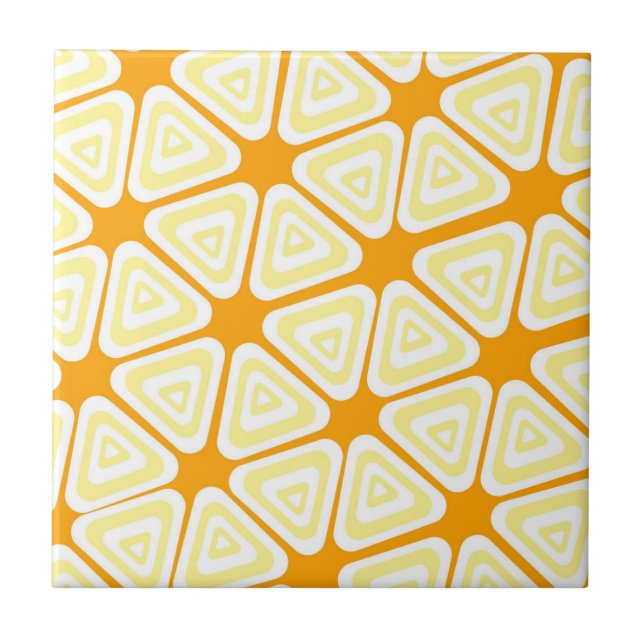 Yellow Triangle Pattern Tile (Front)