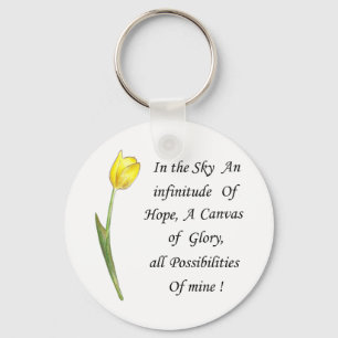 Yellow Tulip Key Ring