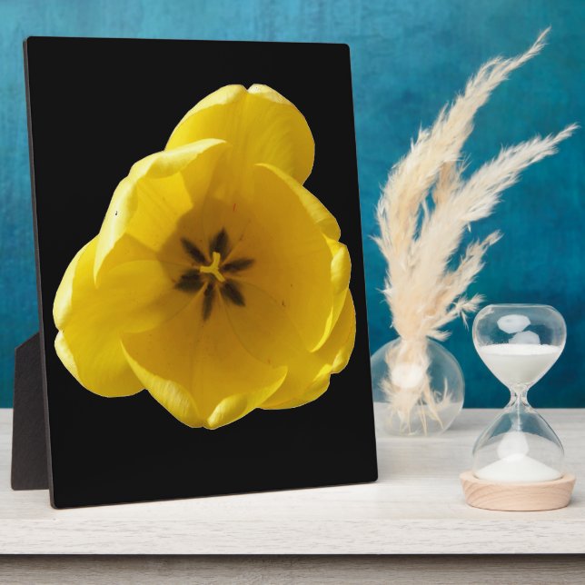 Yellow Tulip Plaque (Side)