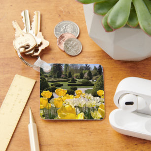 Yellow Tulips from Arboretum Volcji Potok Slovenia Key Ring