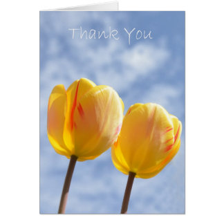 Yellow Tulips in the sky