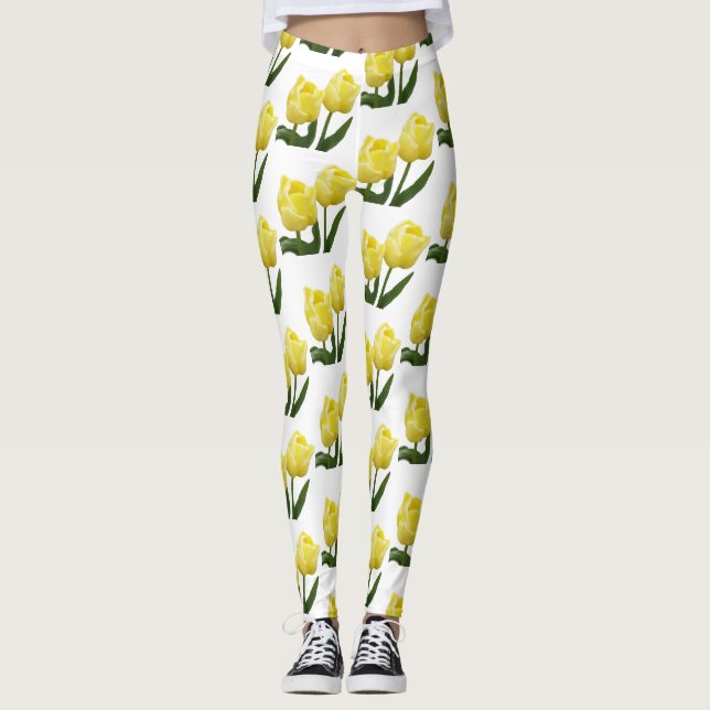 Yellow Tulips Legging (Front)