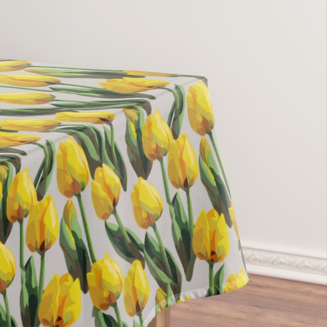 Yellow Tulips Tablecloth (In Situ)