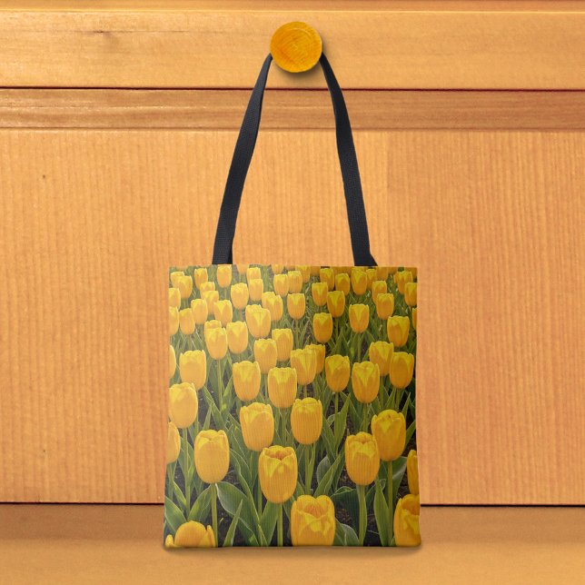 Yellow Tulips Tote Bag (Tote bag with yellow tulips)