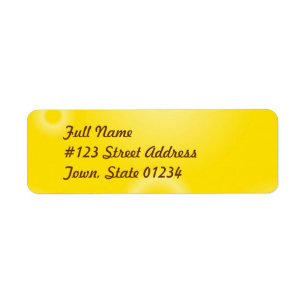 Yellow Tye Dye Mailing Labels