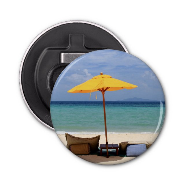 Yellow umbrella bottle opener (Front)