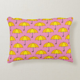 Yellow Umbrella Decorative Cushion