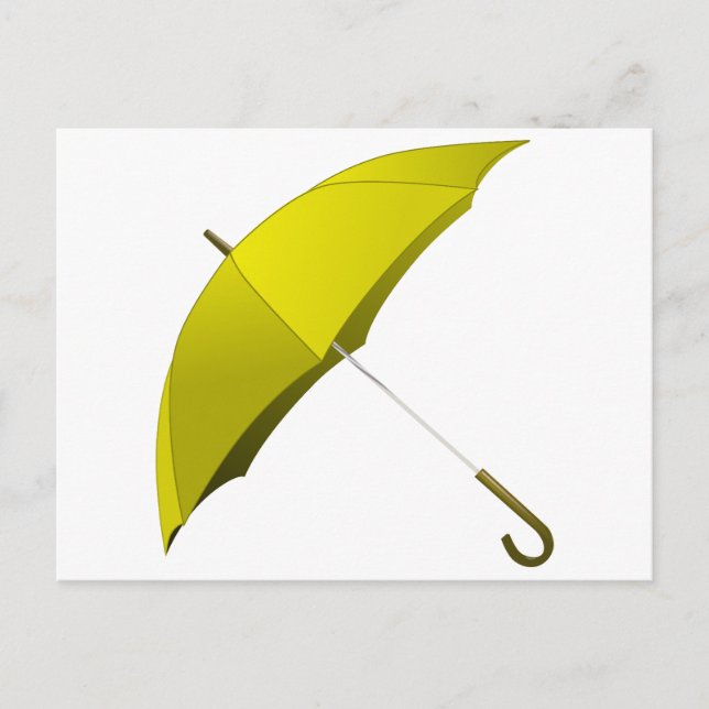 Yellow Umbrella Hong Kong Pro-Democracy Movement Postcard (Front)