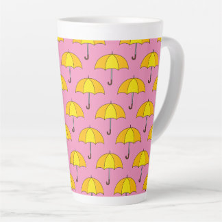 Yellow Umbrella Latte Mug