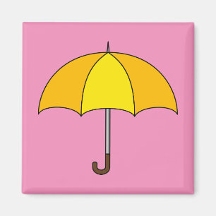 Yellow Umbrella Magnet