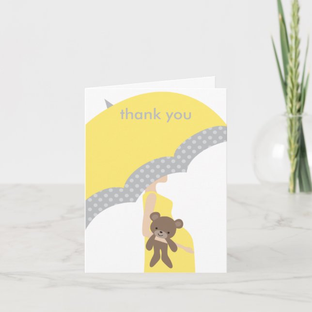 Yellow Umbrella Note Cards (Front)