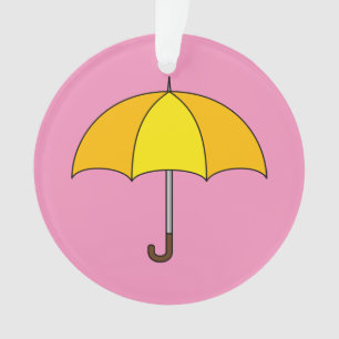 Yellow Umbrella Ornament