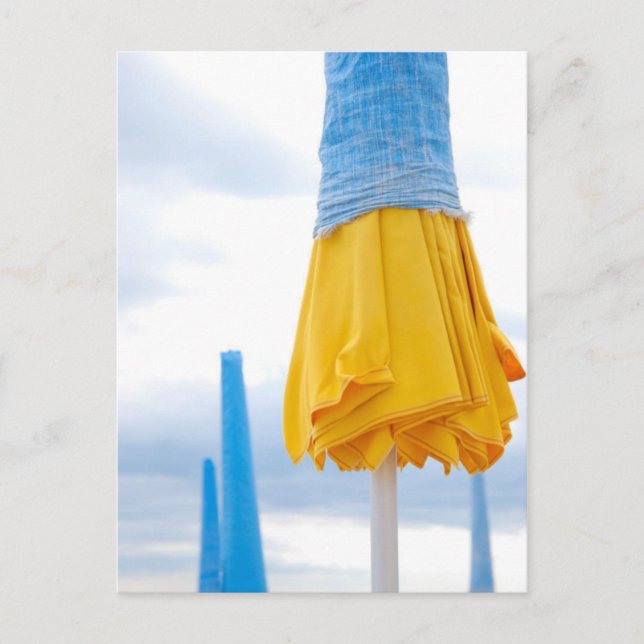 Yellow umbrella postcard (Front)