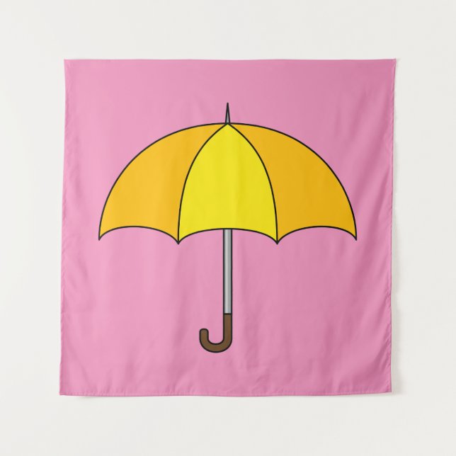Yellow Umbrella Tapestry (Front)