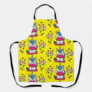 Yellow Unicorn Pony Apron