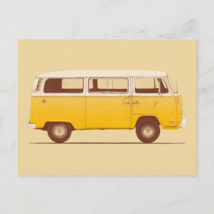 Yellow Van   Florent Bodart Postcard