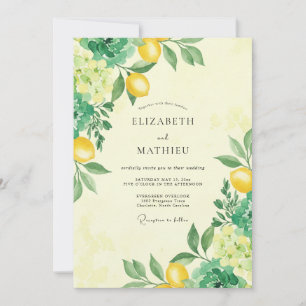 Yellow Vibrant Amalfi Wedding Invitation