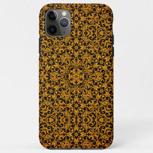 Yellow vintage pattern on the Case-Mate iPhone case