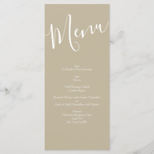 Yellow Vintage Rose Elegant Wedding Menu