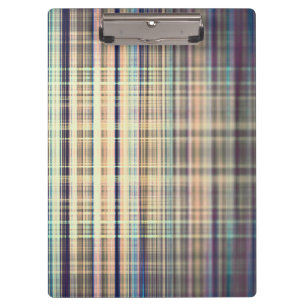 Yellow vintage rough stripes pattern clipboard
