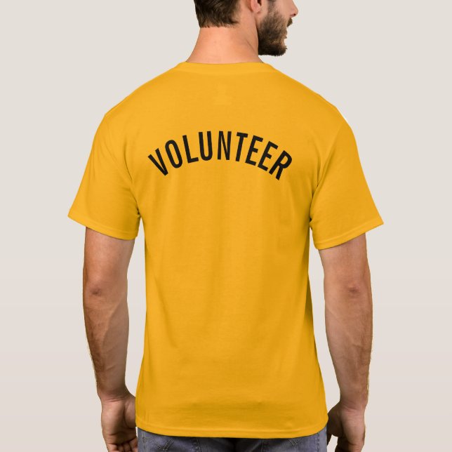 Yellow Volunteer T-Shirt (Back)
