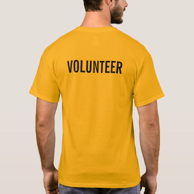 Yellow Volunteer T-Shirt (Back)