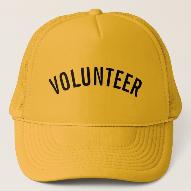 Yellow Volunteer Trucker Hat (Front)