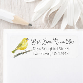 Yellow Warbler Singing Bird Watcher Gift