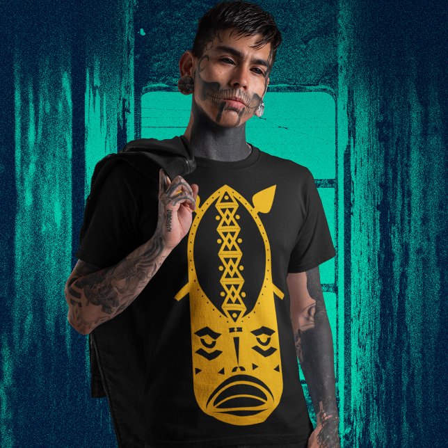 Yellow Warrior Head T-Shirt (Creator Uploaded)