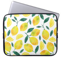 Yellow Watercolor Lemon Pattern