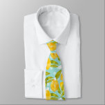 Yellow Watercolor Lemon Tree Pattern Blue Tie<br><div class="desc">Introducing our 🍋Yellow Watercolor Lemon Tree Pattern Blue Neck Tie! 🍋 Get ready to add a burst of freshness to your wardrobe with our delightful necktie. 🌿 🌟 Features: - Vibrant Yellow Lemon Tree Pattern 🌳 - Gorgeous Watercolor Design 🎨 - Eye-catching Blue Background 💙 This tie is all about...</div>
