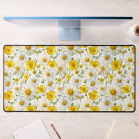 Yellow Watercolor Wildflowers Pattern